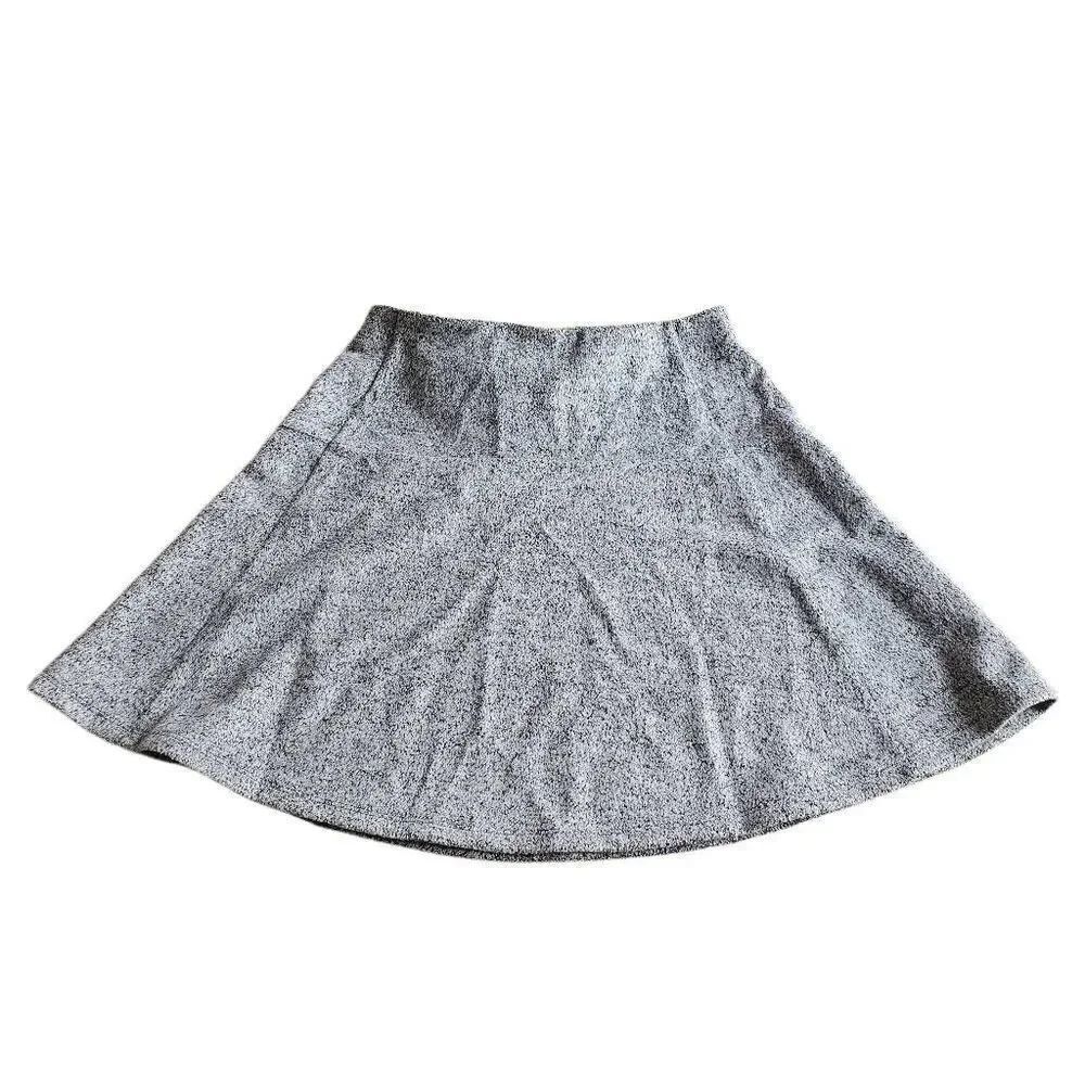 Loft womens gray Sz S pullon flippy skirt